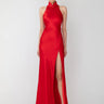 SAU LEE Phoebe Satin Gown - Red / 00