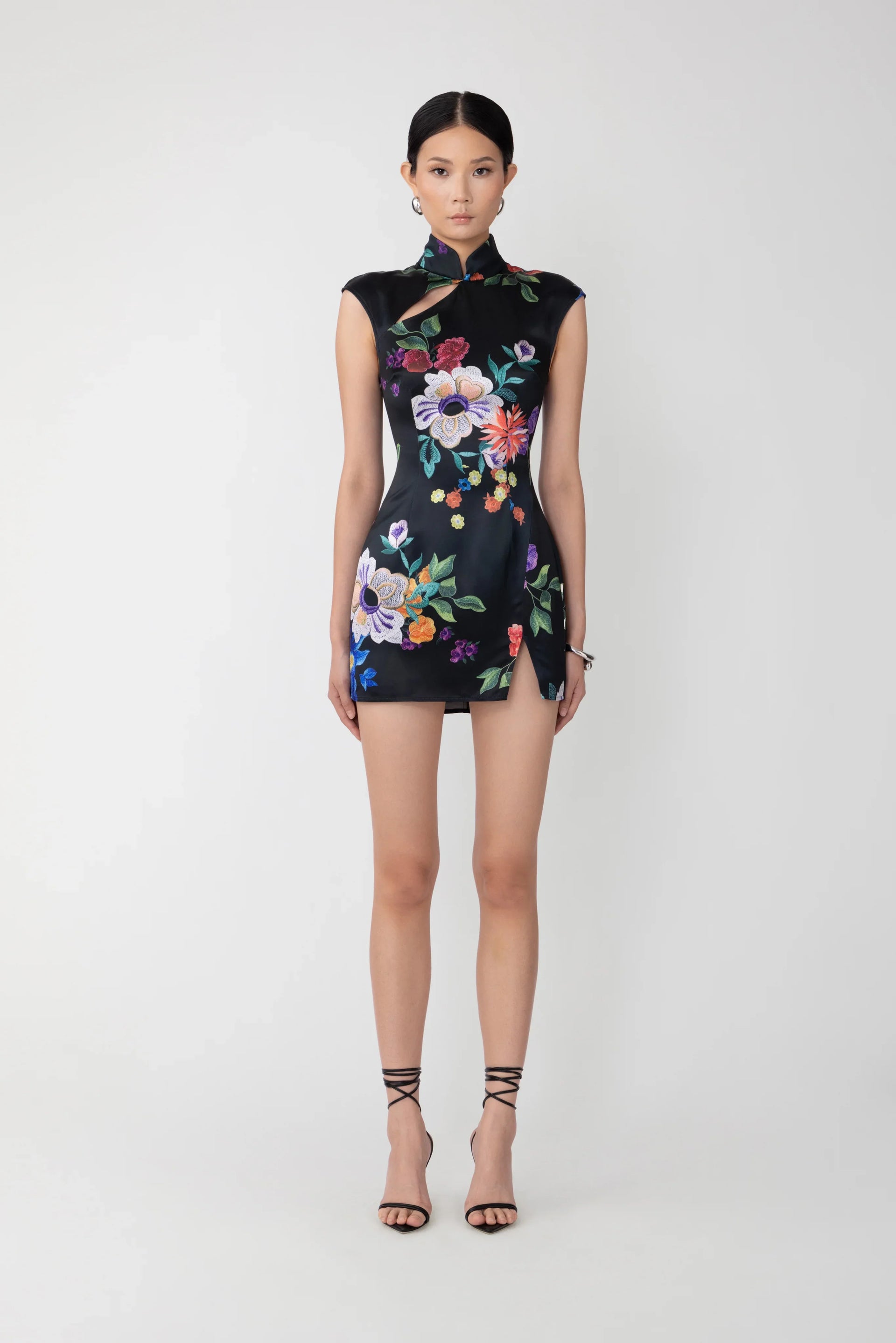 knee length dresses for ladies Sau Lee ISA Mini Dress, Black / 6