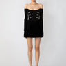 SAU LEE Viv Velvet Dress - Black / 0