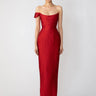 SAU LEE Jackson Jacquard Gown - Red / 00