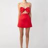 SAU LEE Ella Strapless Mini Dress - Red / 0