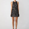 SAU LEE Whitney Mini Dress - Black Silver / 00