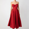 SAU LEE Juliette Jacquard Strapless Dress - Red / 0
