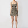 SAU LEE Aidan Tweed Mini Dress - Black Multi / 00