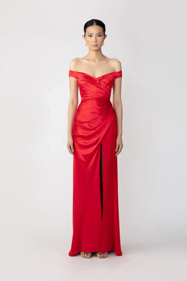 SAU LEE Paulina Gown - Red / 0