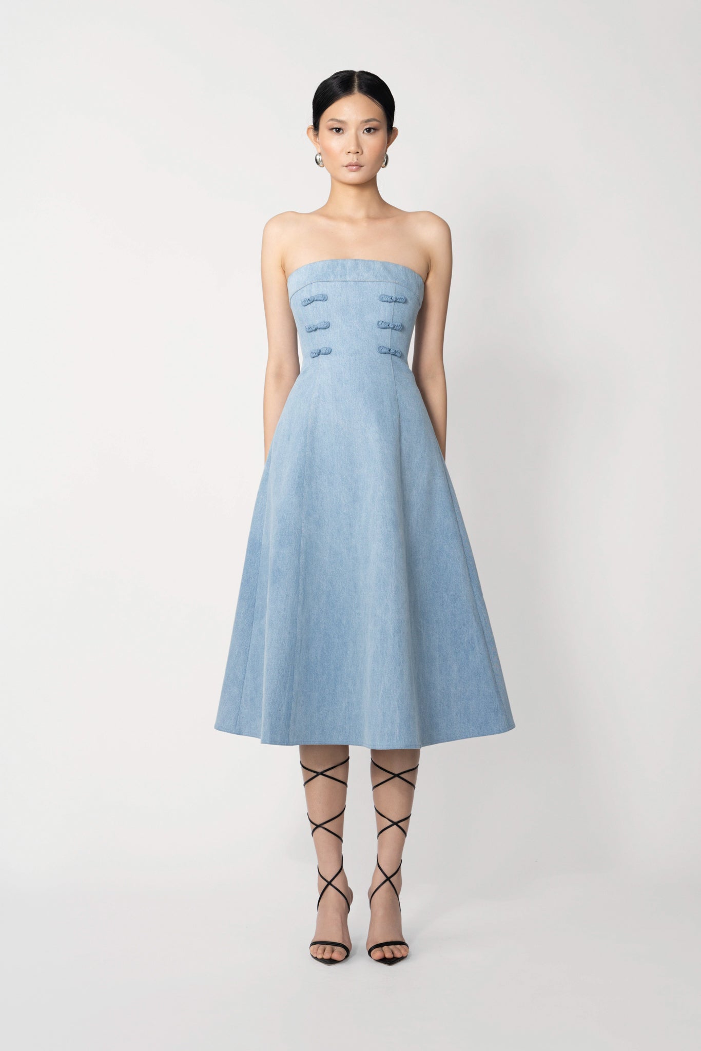 Twyla Denim Midi Dress