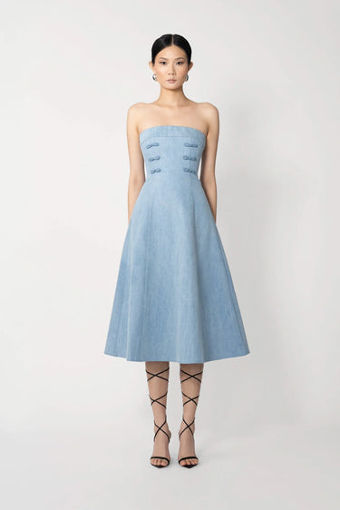 Twyla Denim Midi Dress
