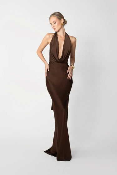 Pearl Charmeuse Satin Gown