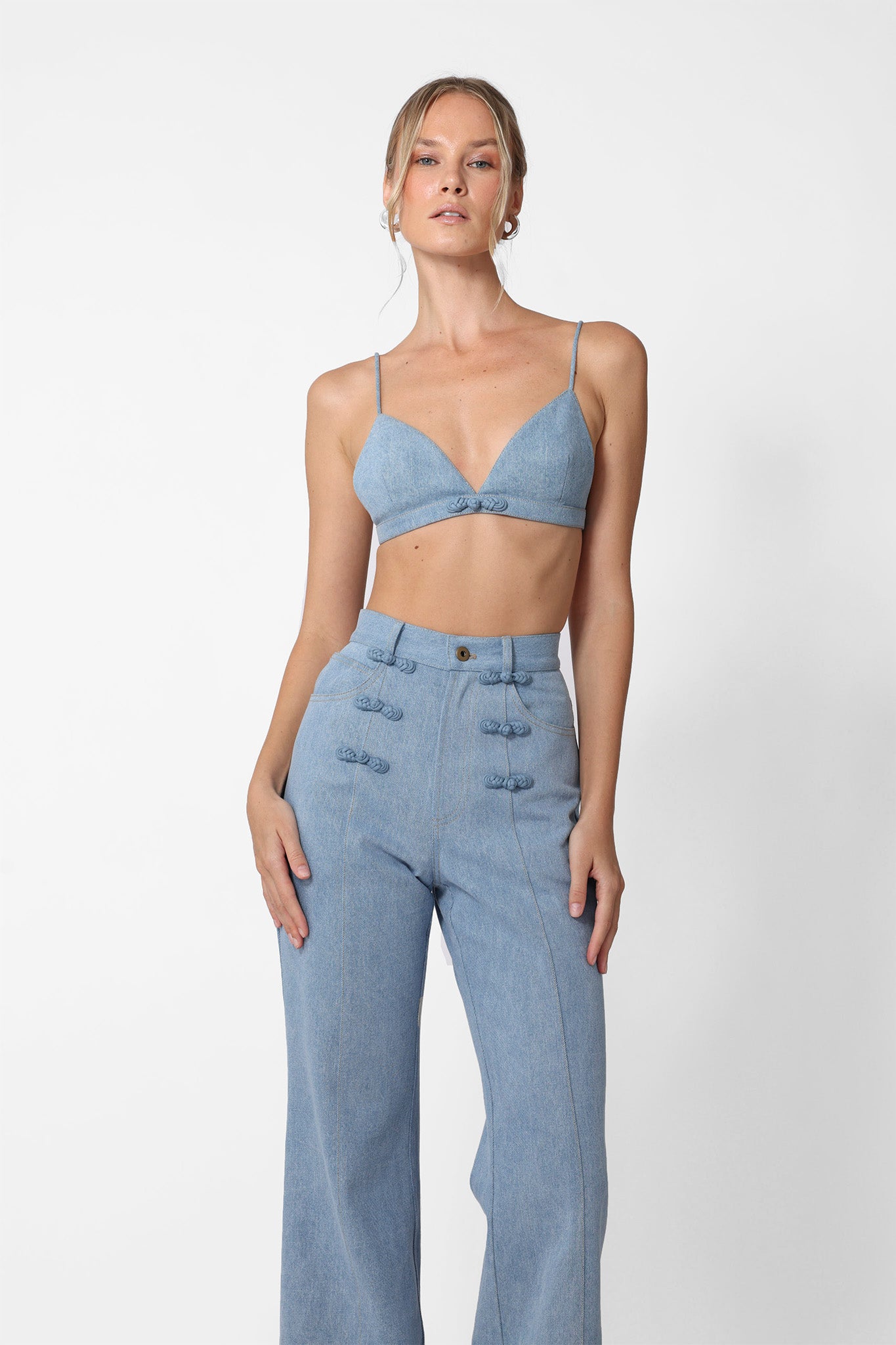 Cleo Denim Bralette