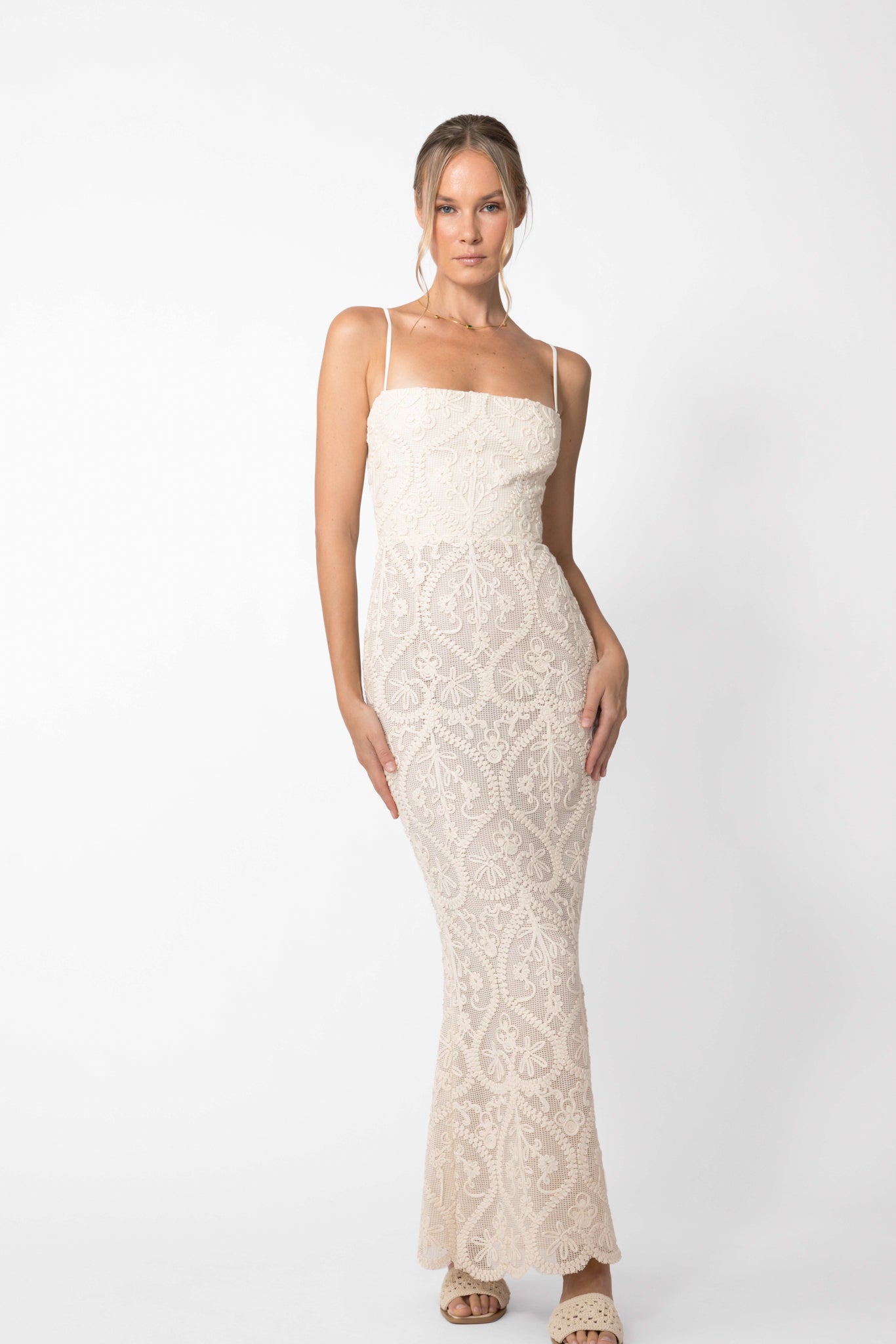 Amare Crochet Dress