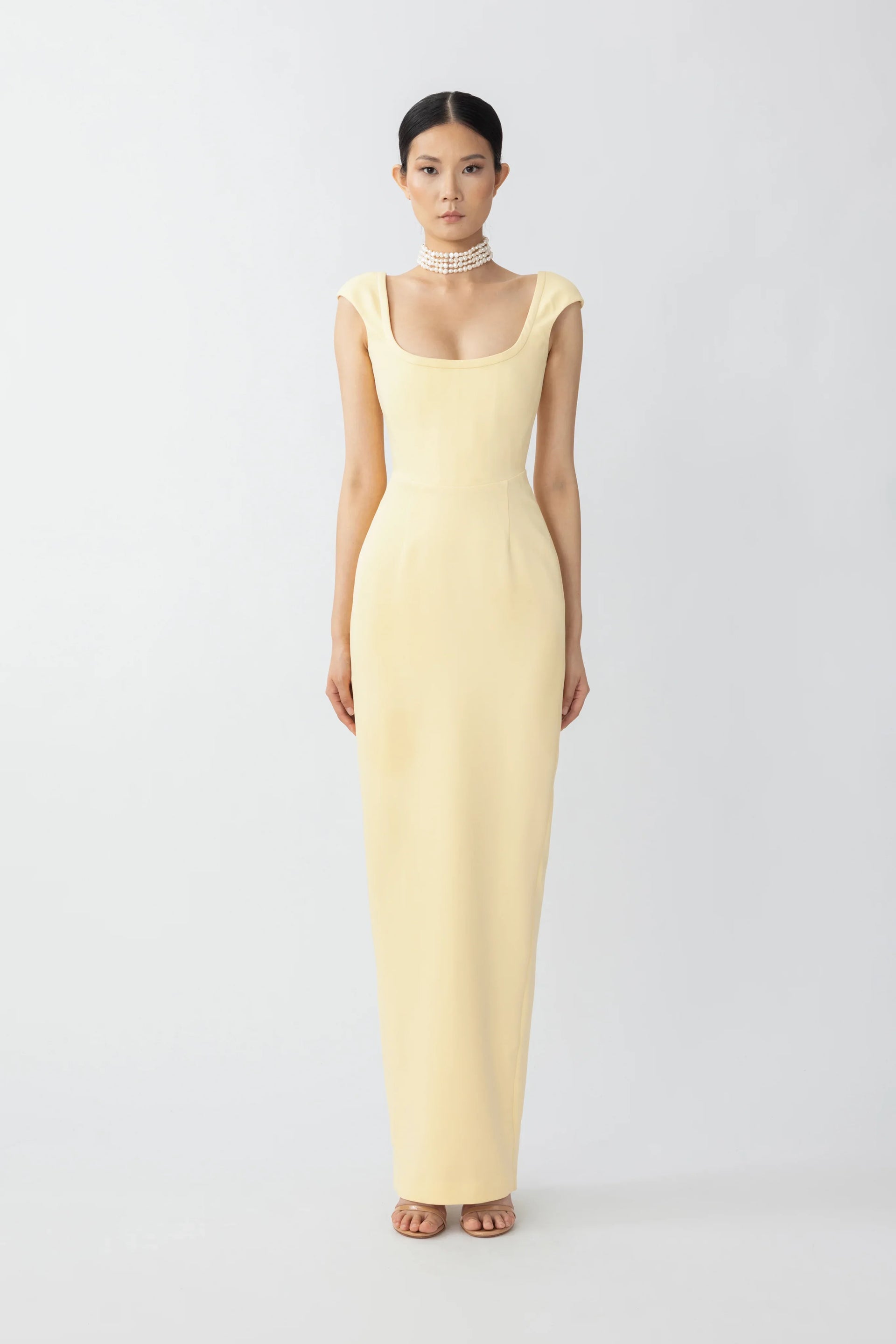 SAU LEE Brooke Gown, Butter Yellow / 2