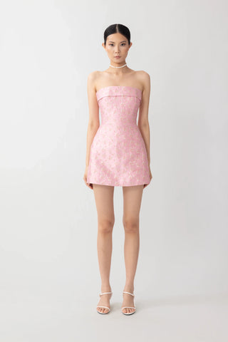 SAU LEE | Jodie Jacquard Mini Dress | Jodie Jacquard Mini Dress - Dynasty Pink / 00