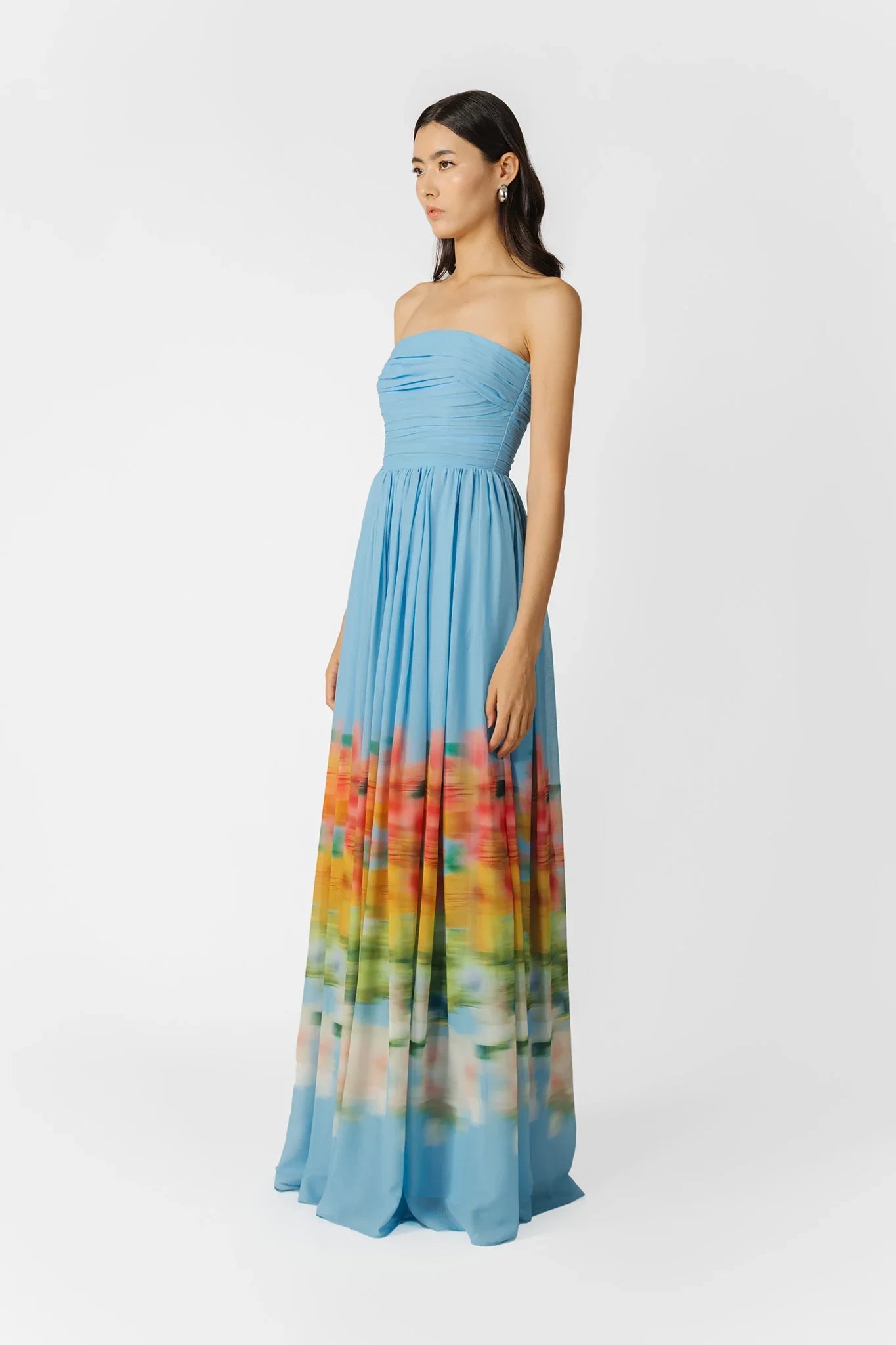 SAU LEE Camille Dress - Blue Multi / 00