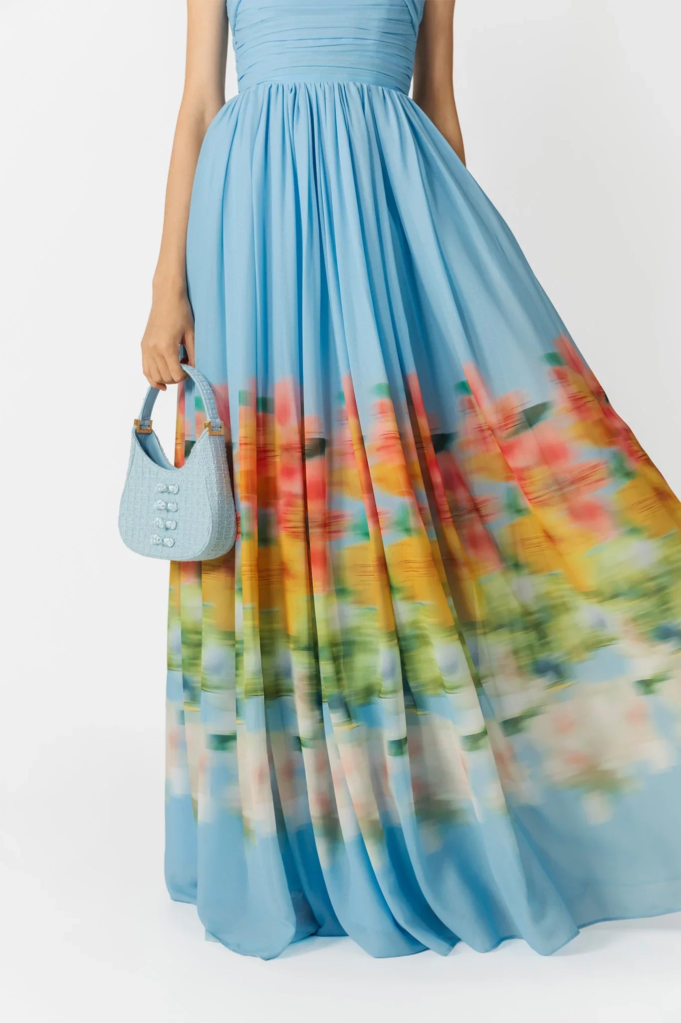 SAU LEE Camille Dress - Blue Multi / 00