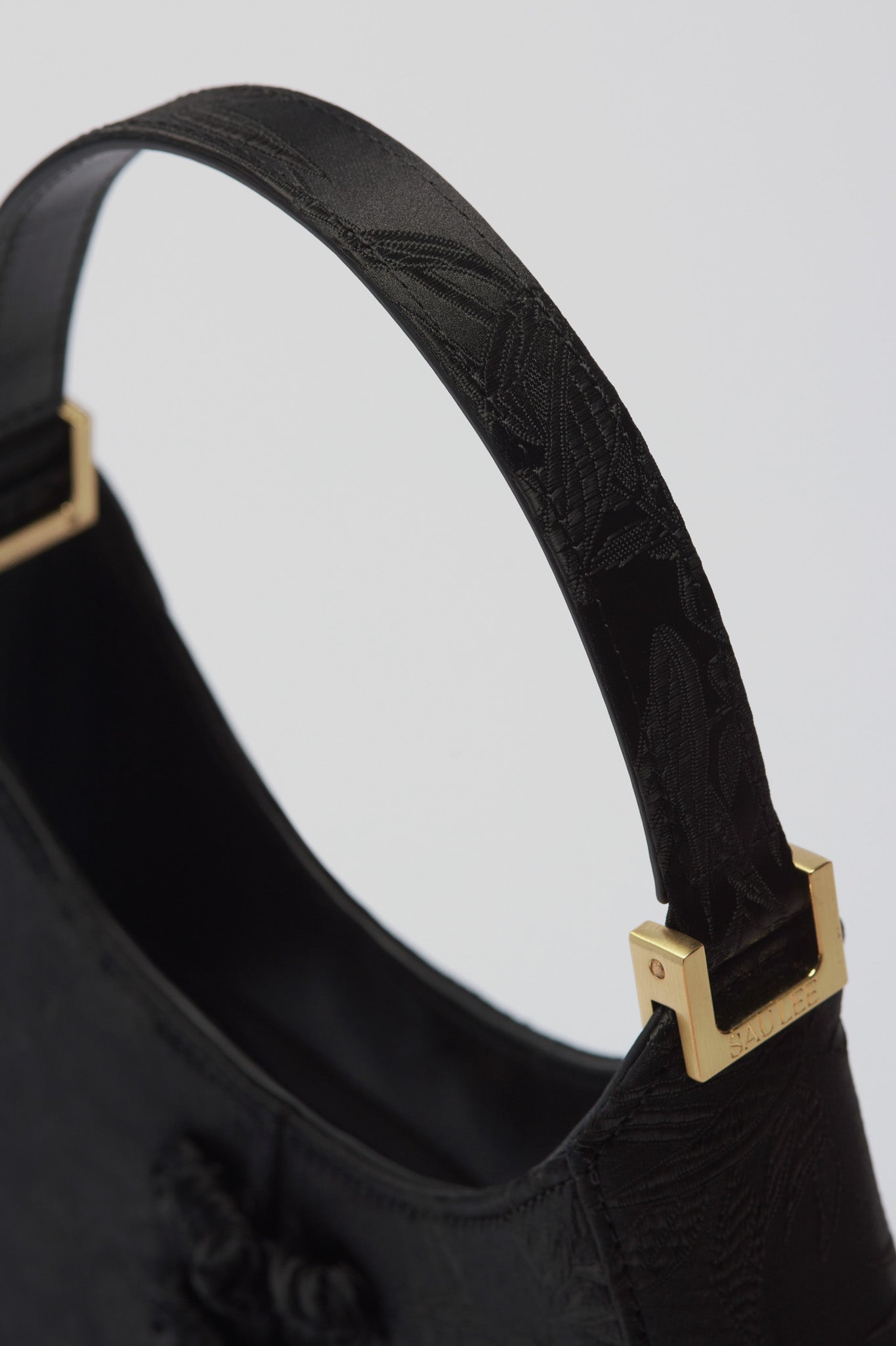 SAU LEE mini sau JACQUARD MINI BAG - Black