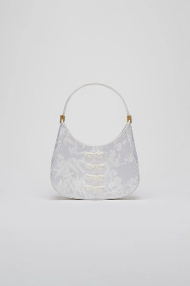 SAU LEE mini sau JACQUARD MINI BAG - White
