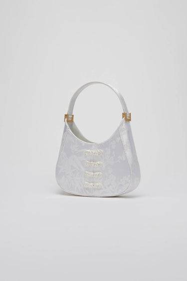 SAU LEE mini sau JACQUARD MINI BAG - White