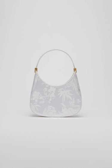 SAU LEE mini sau JACQUARD MINI BAG - White