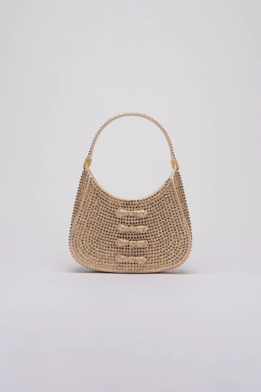 SAU LEE mini sau CRYSTAL MINI BAG - Champagne