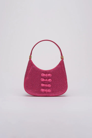 SAU LEE mini sau CRYSTAL MINI BAG - Fuchsia