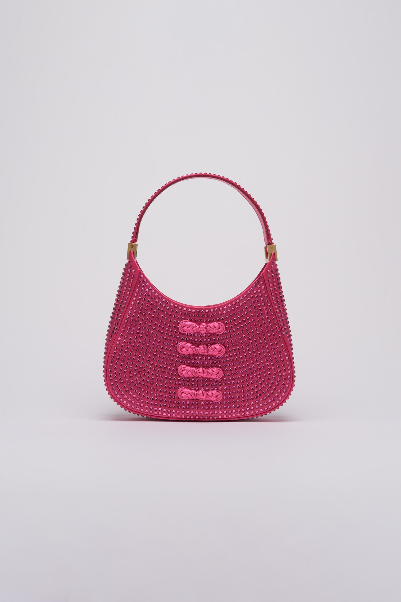 SAU LEE mini sau CRYSTAL MINI BAG - Fuchsia
