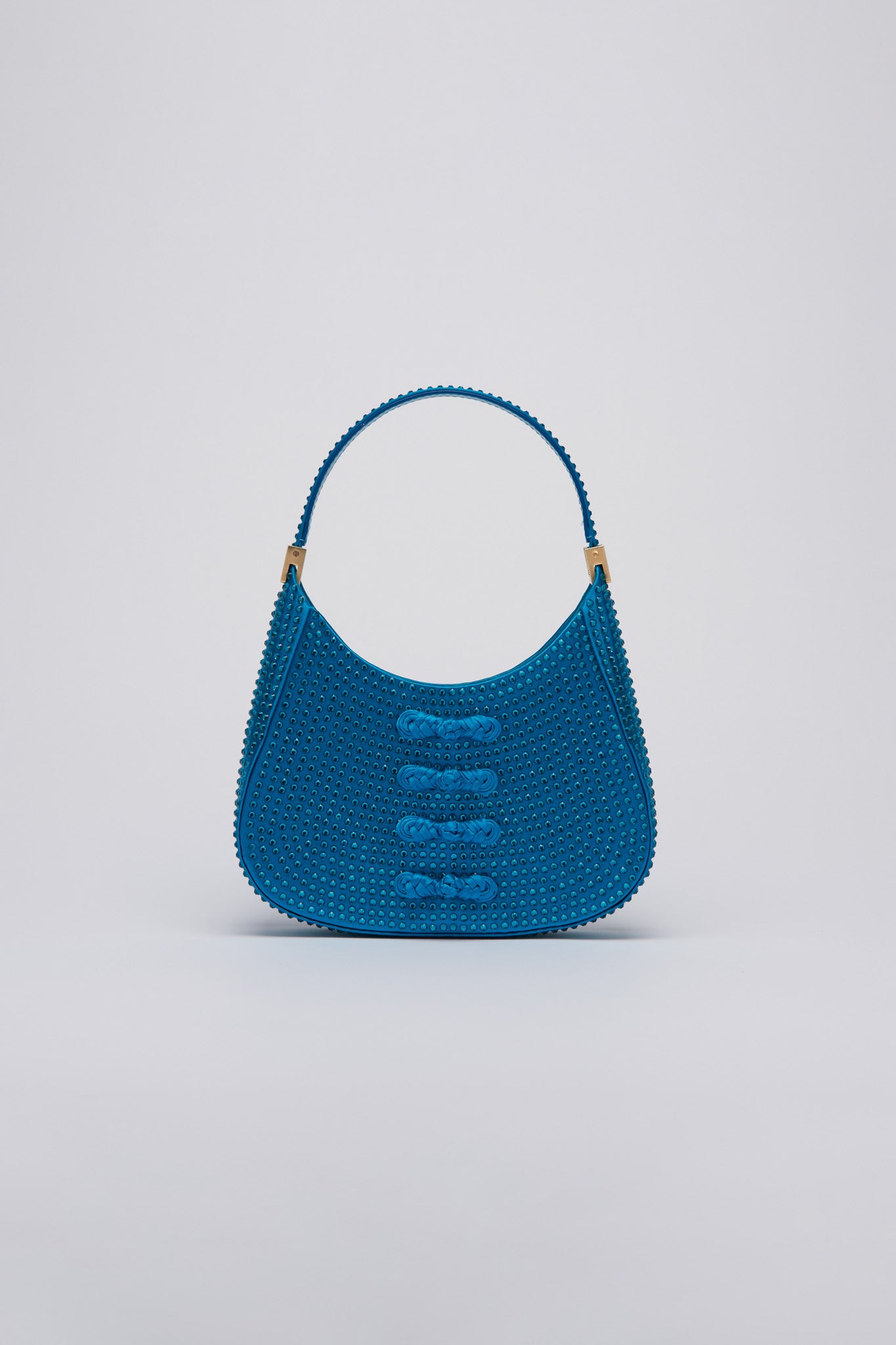 SAU LEE mini sau CRYSTAL MINI BAG - Peacock Blue