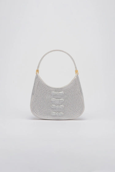 SAU LEE mini sau CRYSTAL MINI BAG - Silver