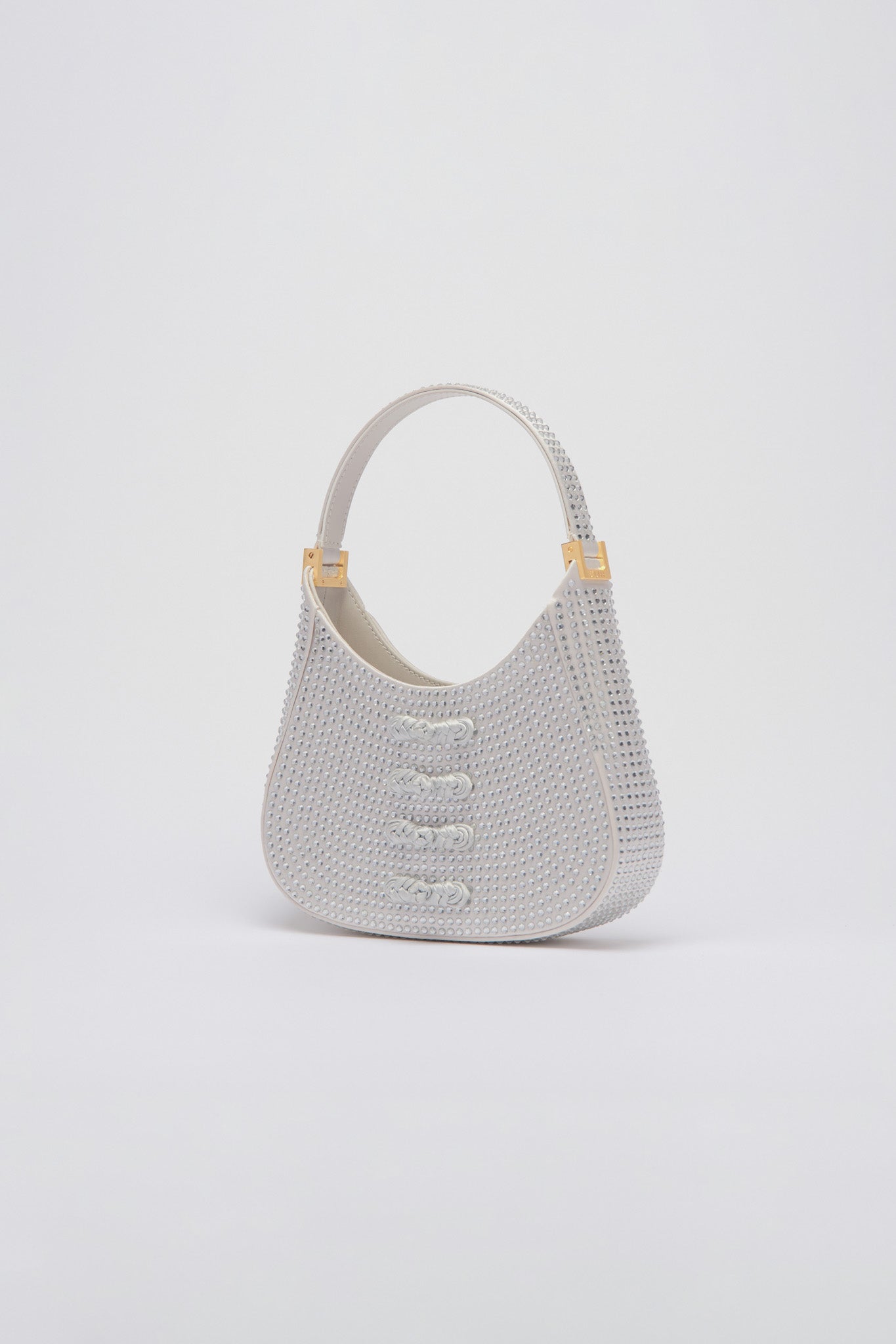 SAU LEE mini sau CRYSTAL MINI BAG - Silver