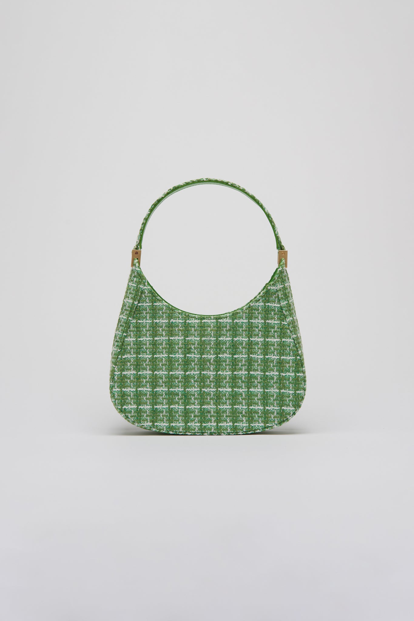SAU LEE mini sau TWEED MINI BAG - Green Plaid