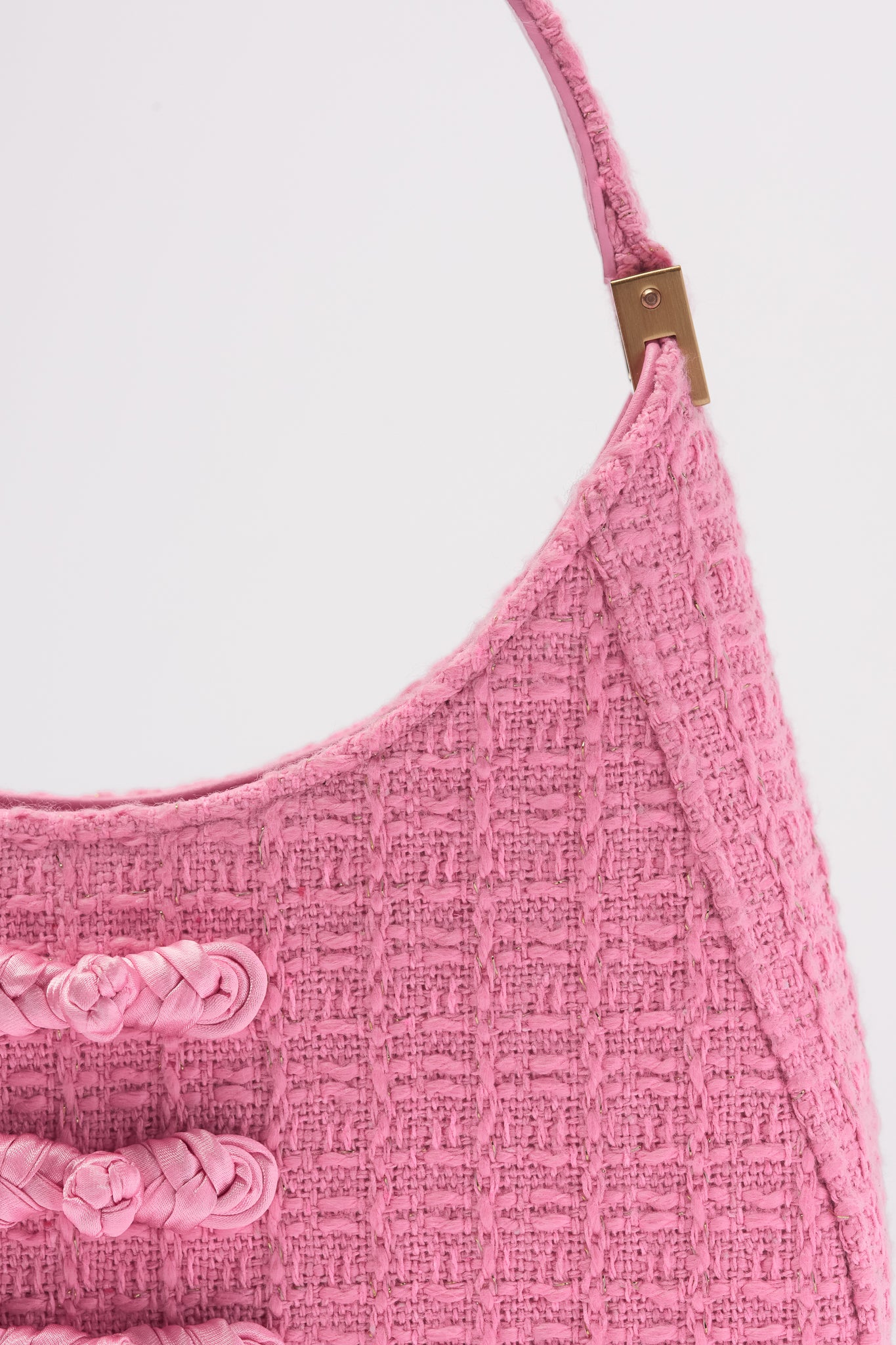 SAU LEE mini sau TWEED MINI BAG - Baby Pink