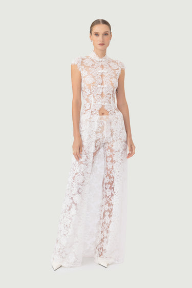 SAU LEE | Saphina Lace Top | Saphina Lace Top - White / 00