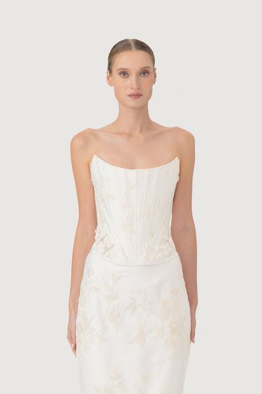 Sutton Embroidered Corset Top