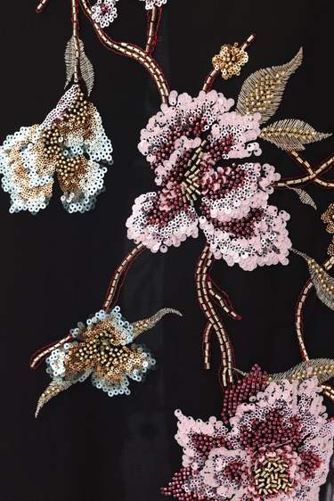 SAU LEE | Parker Embellished Maxi Dress | Parker Embellished Maxi Dress - Black Multi / 00