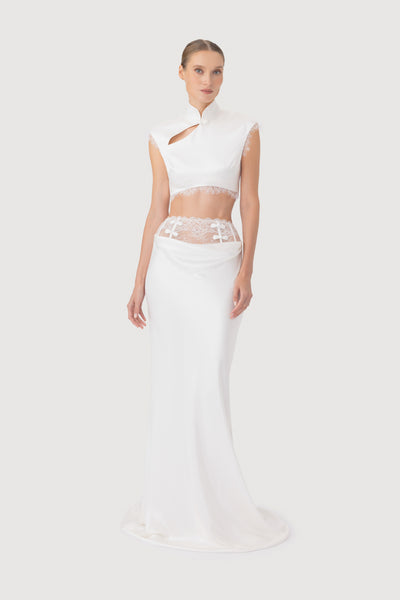 Lila Satin Skirt – SAU LEE