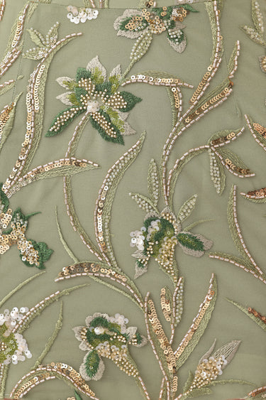 SAU LEE | Seraphine Dress | Seraphine Dress - Sage Green / 00