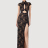 SAU LEE | Moira Lace Maxi Dress | Moira Lace Maxi Dress - Black / 00