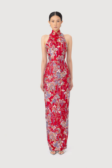 Jillian Embroidered Gown