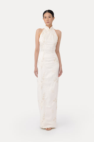SAU LEE | Jillian Embroidered Gown | Jillian Embroidered Gown - White / 00