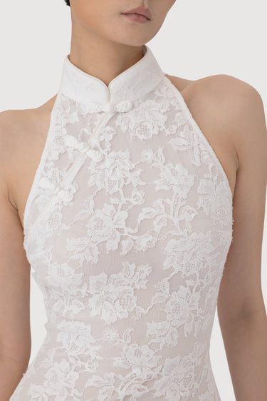 sau lee white lace dress SAU LEE Rachael Lace Mini Dress, White