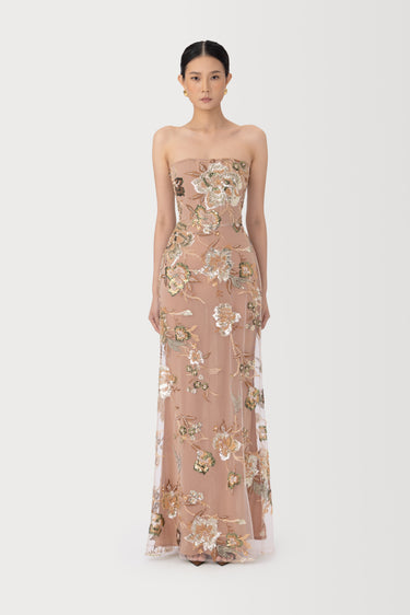 sau lee maxi dress Courtney Strapless Maxi Dress