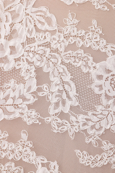 SAU LEE | Andrea Lace Gown | Andrea Lace Gown - White / 00