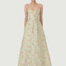 SAU LEE | Andrea Brocade Gown | Andrea Brocade Gown - Pastel Pistachio / 00