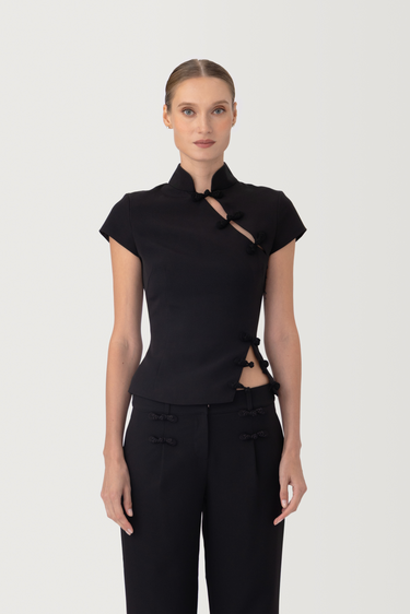 SAU LEE | Iris Top | Iris Top - Black / 00