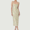 SAU LEE | Alice Brocade Dress | Alice Brocade Dress - Pastel Pistachio / 00