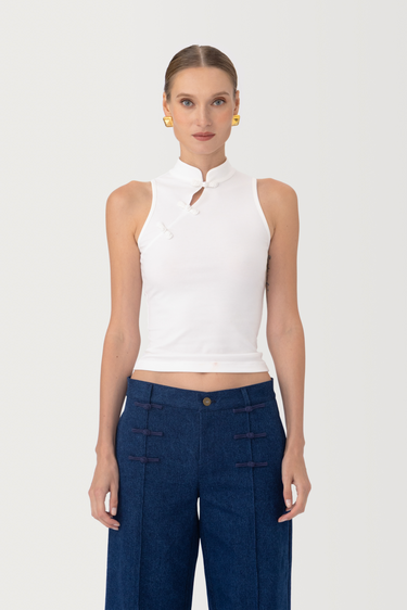 SAU LEE | Tao Knit Top | Tao Knit Top - White / 00