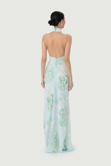 SAU LEE | Gillian Chiffon Dress | Gillian Chiffon Dress - Mint Multi / 00