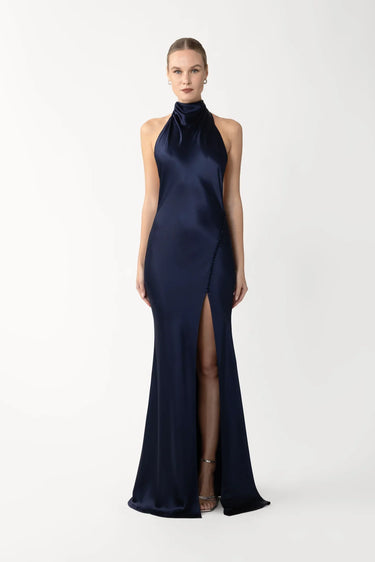 Penelope Backless Satin Gown