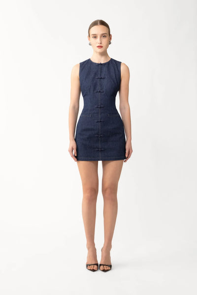 Billie Denim Mini Dress – SAU LEE