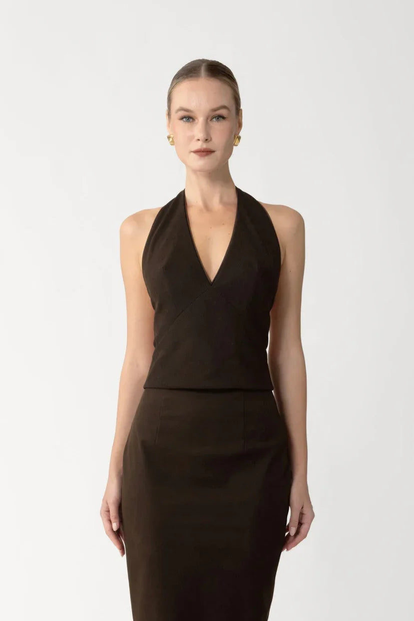 Nomi Suede Top