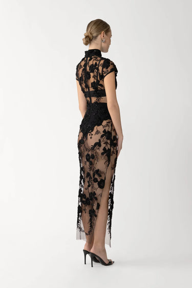 charlize lace strapless dress Charlize Midi Dress – SAU LEE